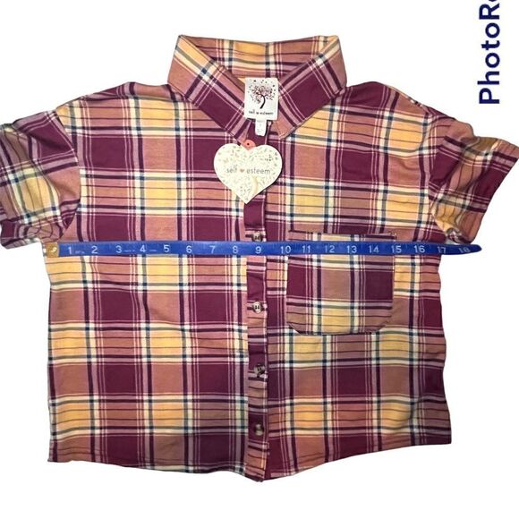 SELF Esteem Cropped faux flannel - Picture 4 of 5